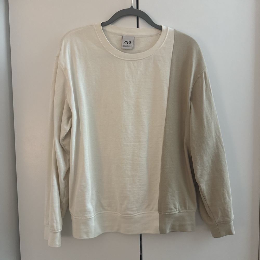 Zara Off-White Casual Top